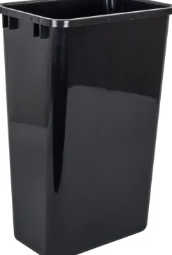 Hardware Resources 50-Quart Plastic Waste Container in Black