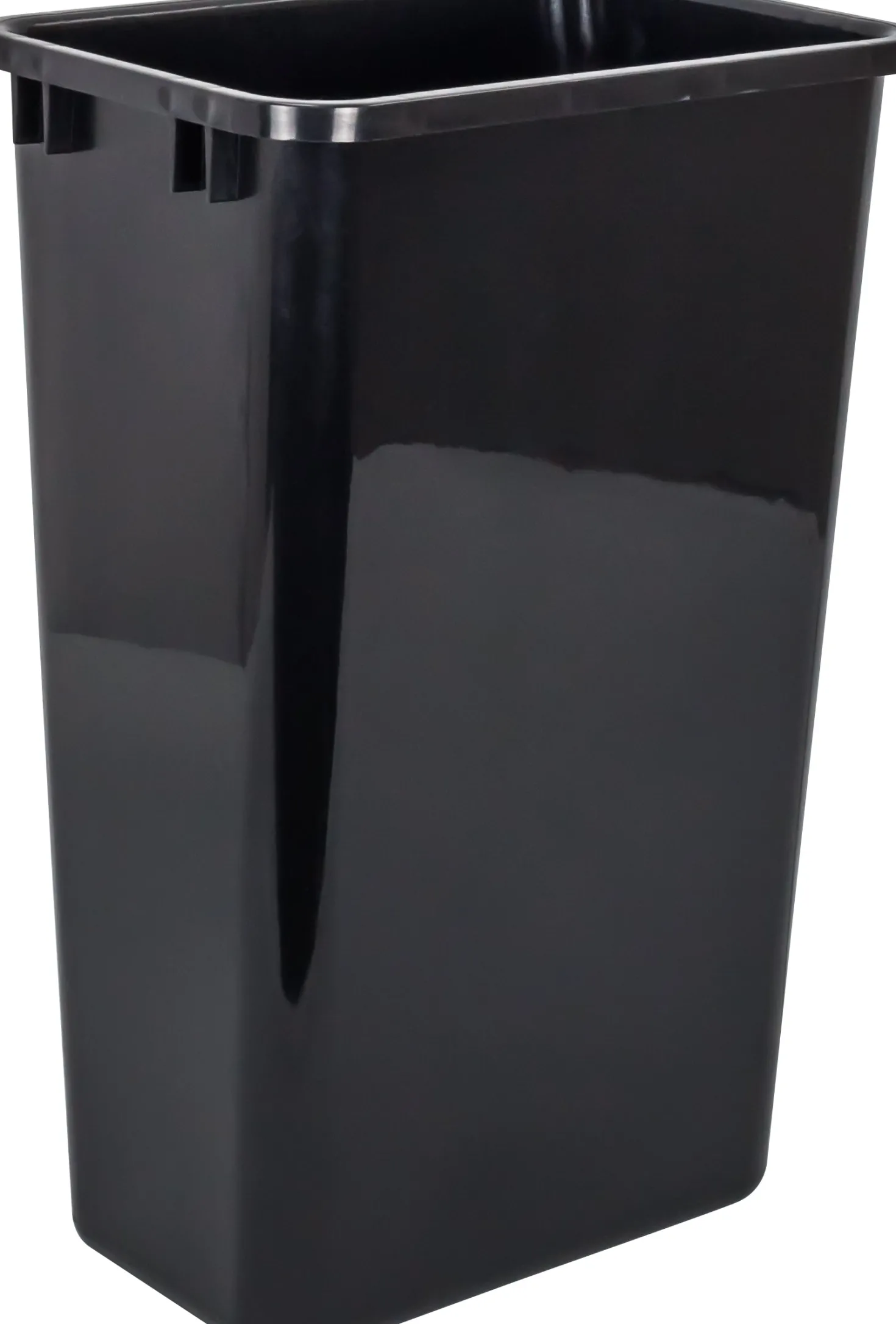 Hardware Resources 50-Quart Plastic Waste Container in Black