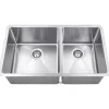 Hardware Resources Rectangular Stainless Steel 16 Gauge Fabricated Kitchen Sink