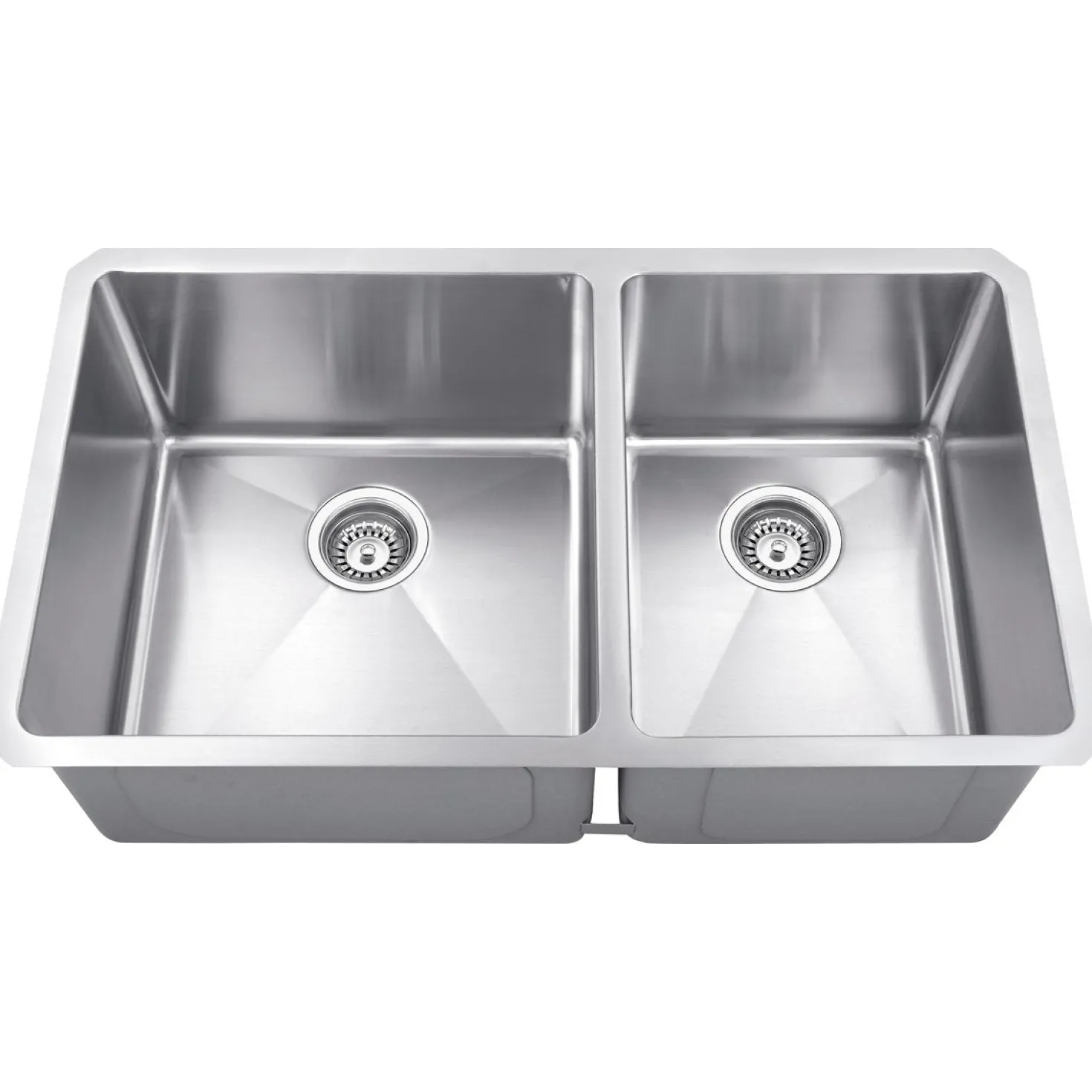 Hardware Resources Rectangular Stainless Steel 16 Gauge Fabricated Kitchen Sink