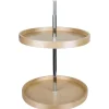 Hardware Resources Round Banded Lazy Susan Set with Twist and Lock Adjustable Pole