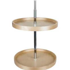 Hardware Resources Round Banded Lazy Susan Set with Twist and Lock Adjustable Pole