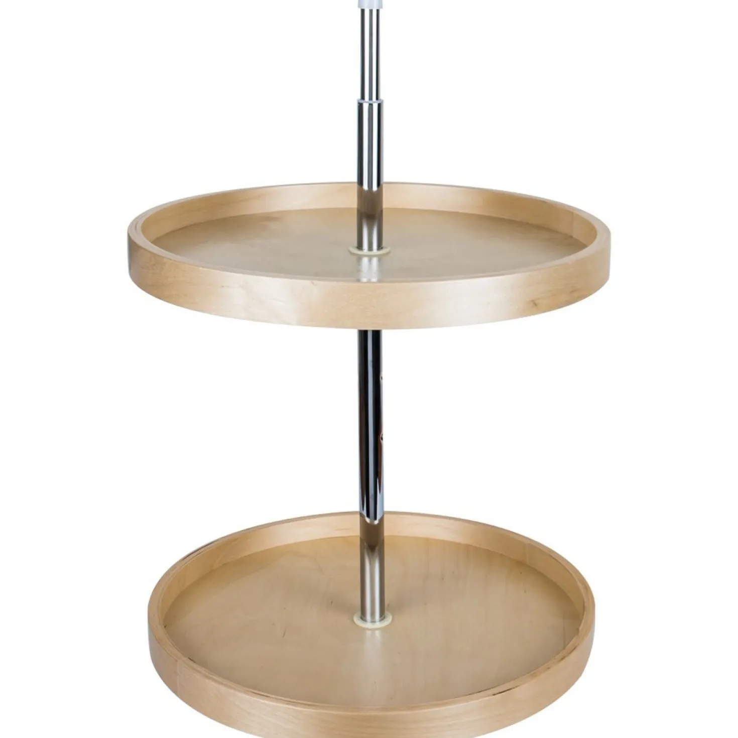 Hardware Resources Round Banded Lazy Susan Set with Twist and Lock Adjustable Pole