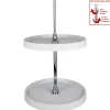 Hardware Resources Round Plastic Lazy Susan Set with Chrome Hubs