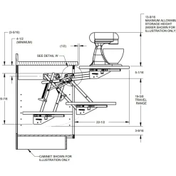 Hardware Resources Soft-close Appliance Lift