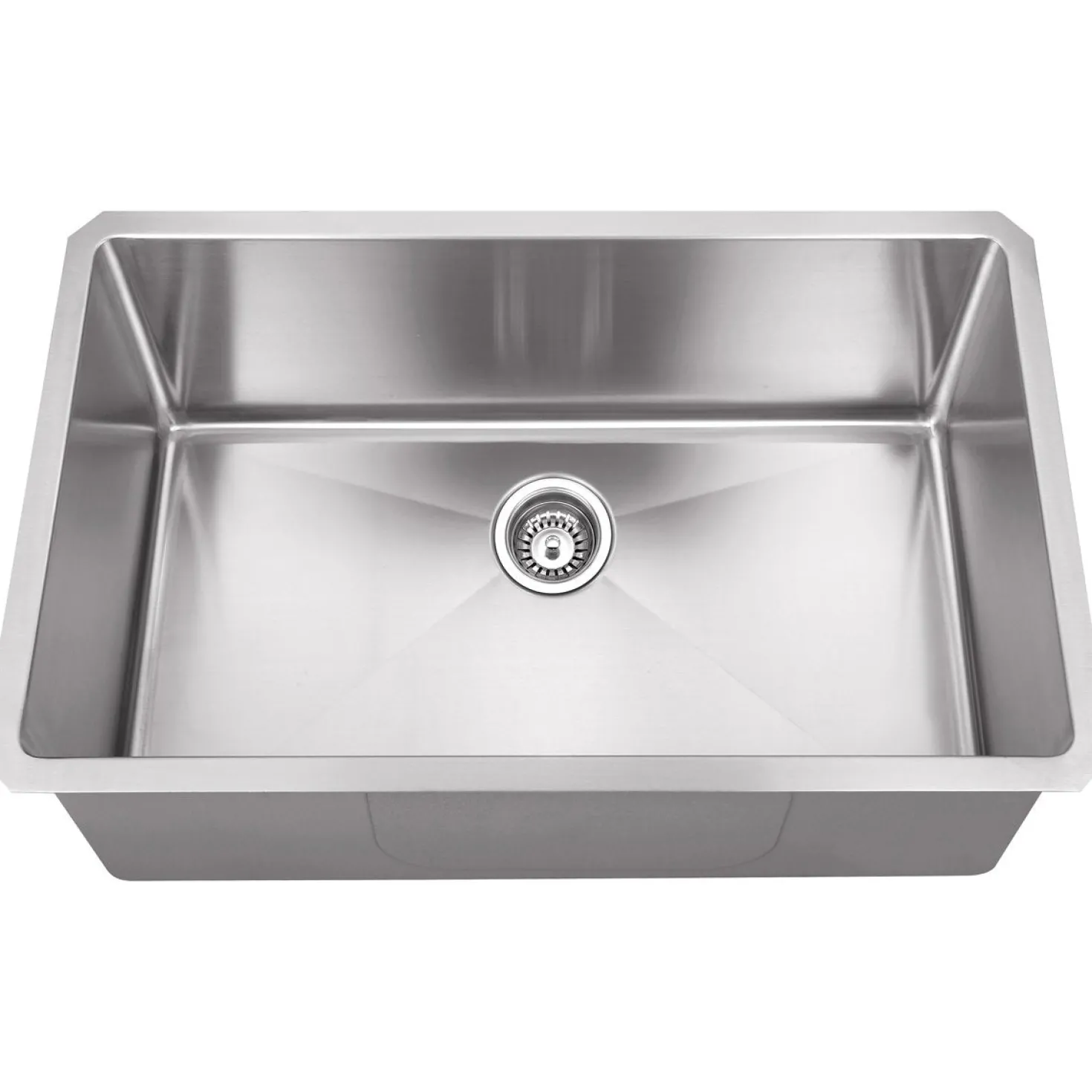 Hardware Resources Stainless Steel Undermount 16 Gauge Fabricated Kitchen Sink
