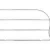 Hardware Resources 12" Tall Bakeware/Tray/Cookie Sheet Organizer
