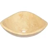 16 Inch Freeform Beige Stone Bathroom Vessel Sink