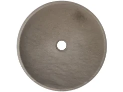 16-in Round Sloped Vessel Sink in Molly Grey Marble