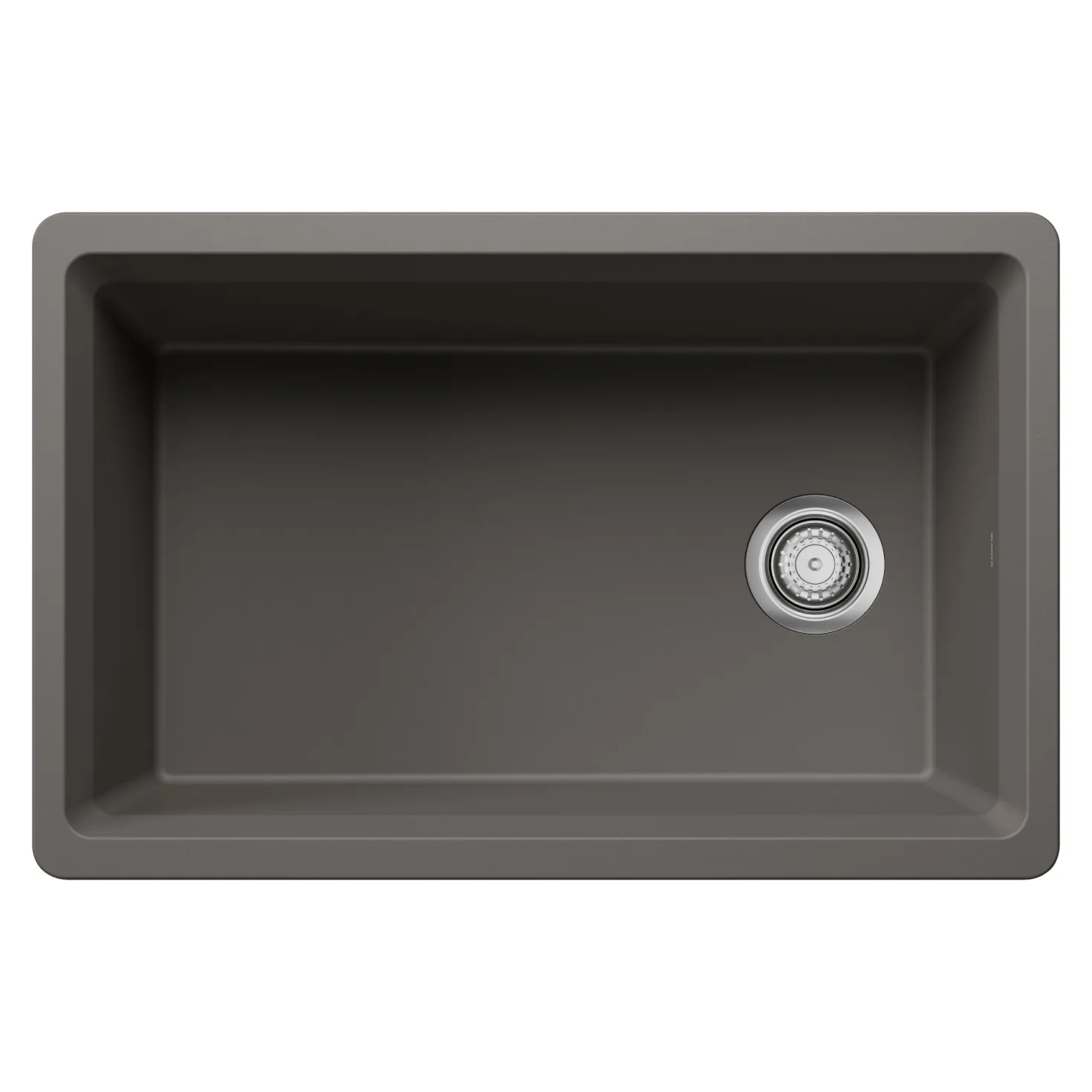 Inteos SILGRANIT 30" Single Bowl Reversible Undermount Workstation Kitchen Sink