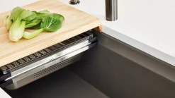 Inteos SILGRANIT 33" Single Bowl Reversible Undermount Workstation Kitchen Sink