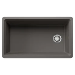 Inteos SILGRANIT 33" Single Bowl Reversible Undermount Workstation Kitchen Sink