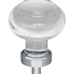 Jeffrey Alexander Harlow Button Glass Knob