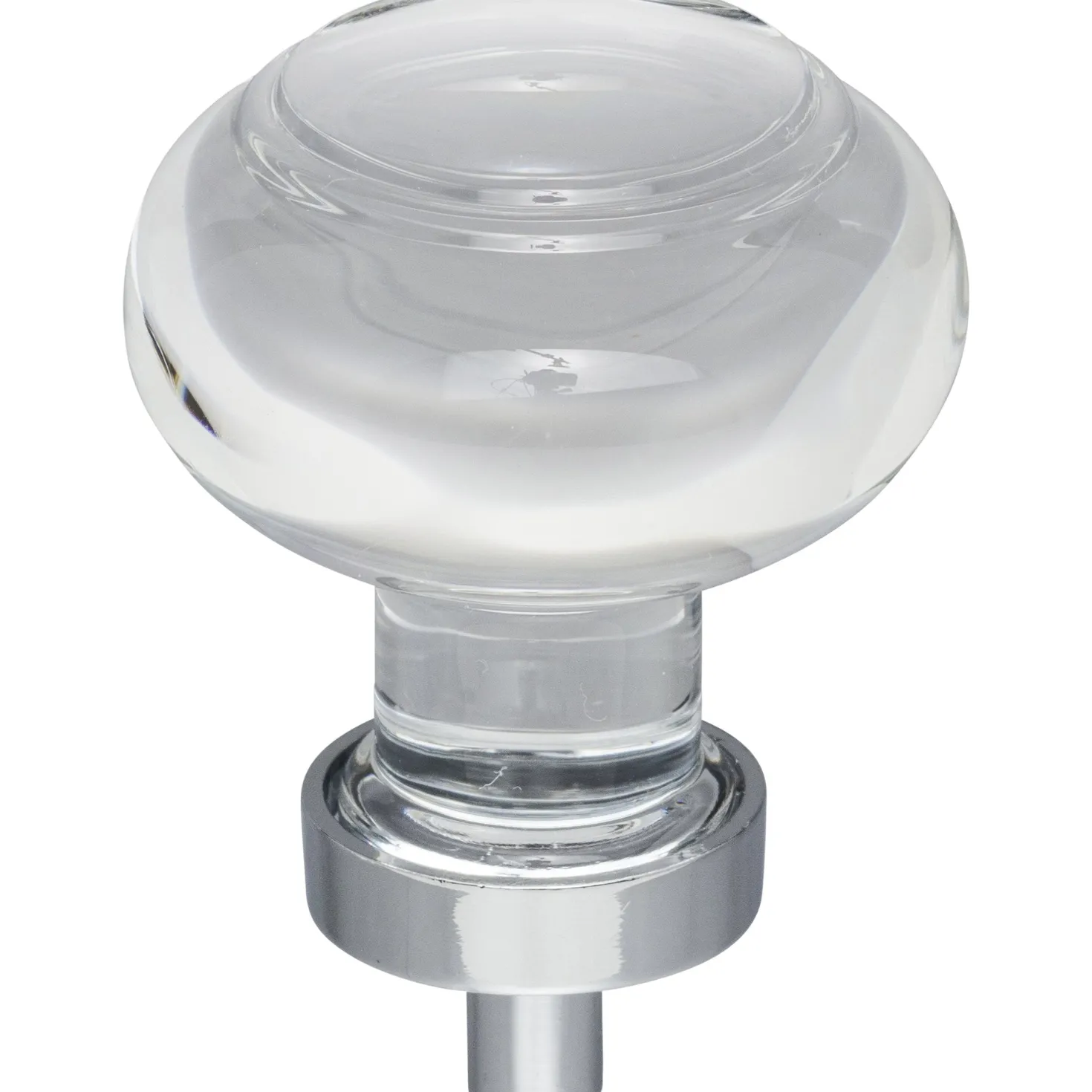 Jeffrey Alexander Harlow Button Glass Knob