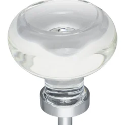 Jeffrey Alexander Harlow Button Glass Knob