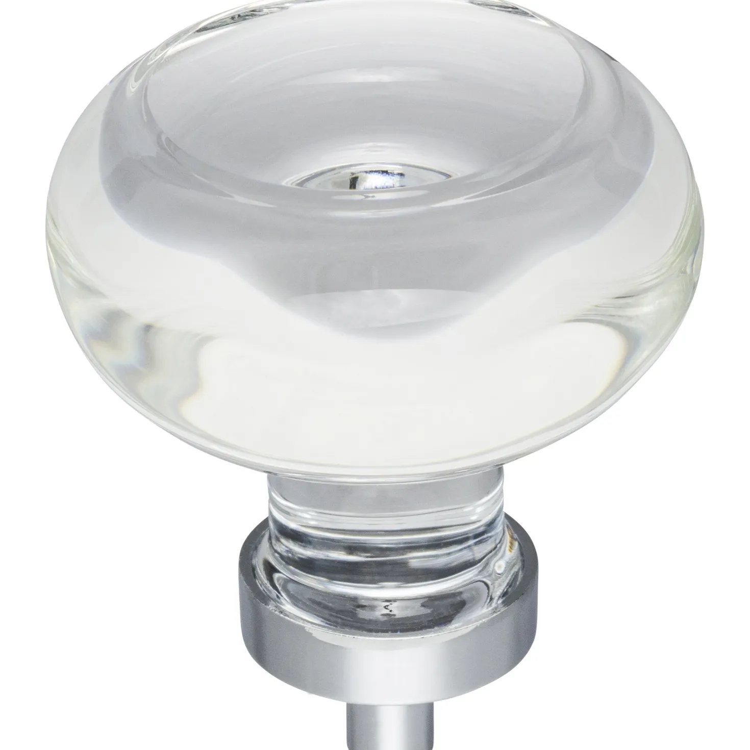 Jeffrey Alexander Harlow Button Glass Knob