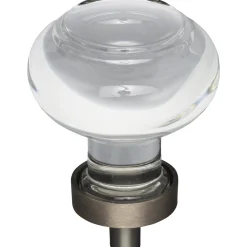 Jeffrey Alexander Harlow Button Glass Knob