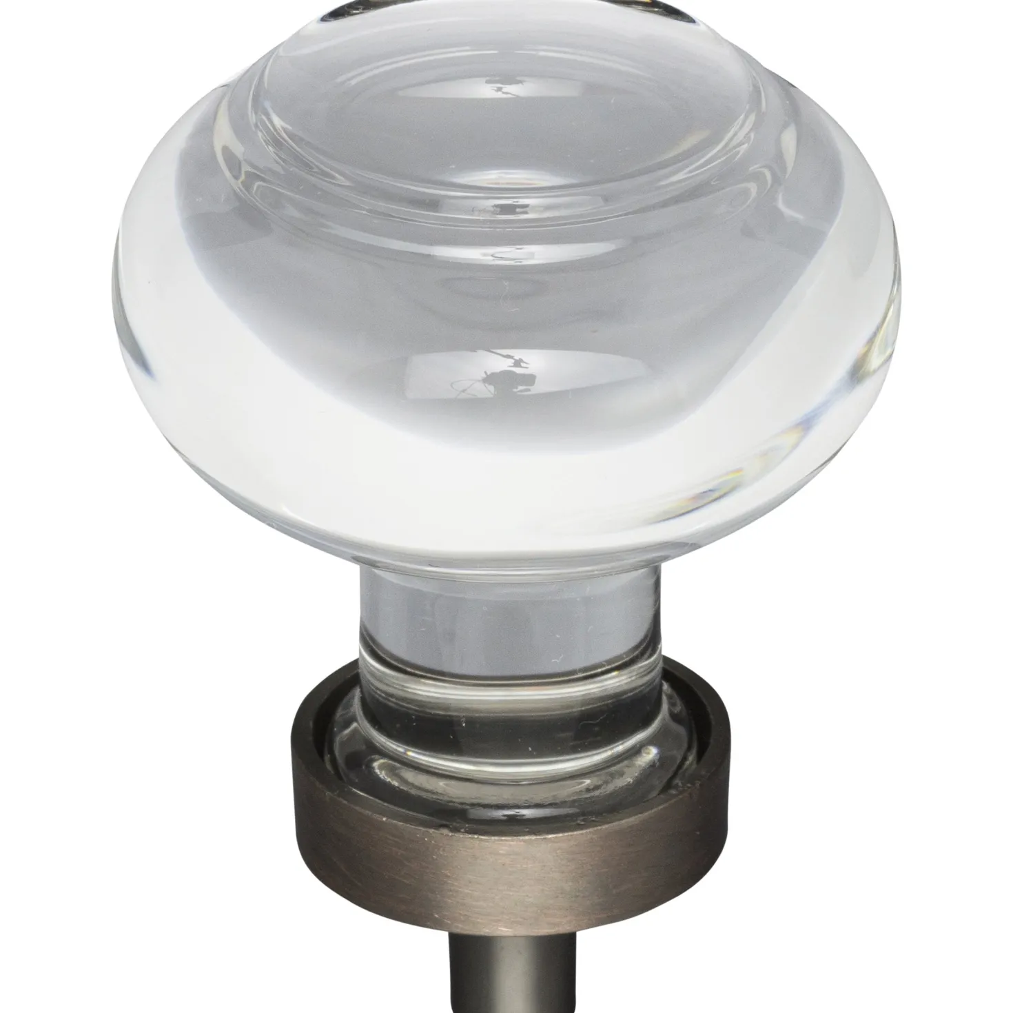 Jeffrey Alexander Harlow Button Glass Knob