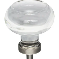 Jeffrey Alexander Harlow Button Glass Knob