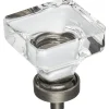 Jeffrey Alexander Harlow Square Glass Knob