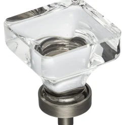 Jeffrey Alexander Harlow Square Glass Knob