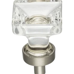 Jeffrey Alexander Harlow Square Glass Knob