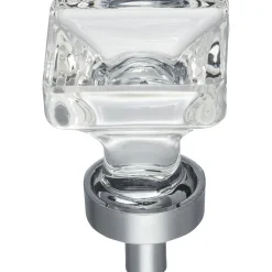 Jeffrey Alexander Harlow Square Glass Knob