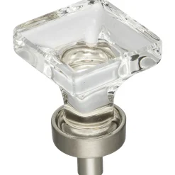 Jeffrey Alexander Harlow Square Glass Knob