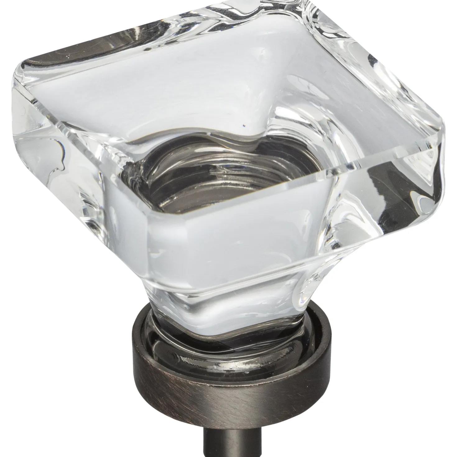 Jeffrey Alexander Harlow Square Glass Knob
