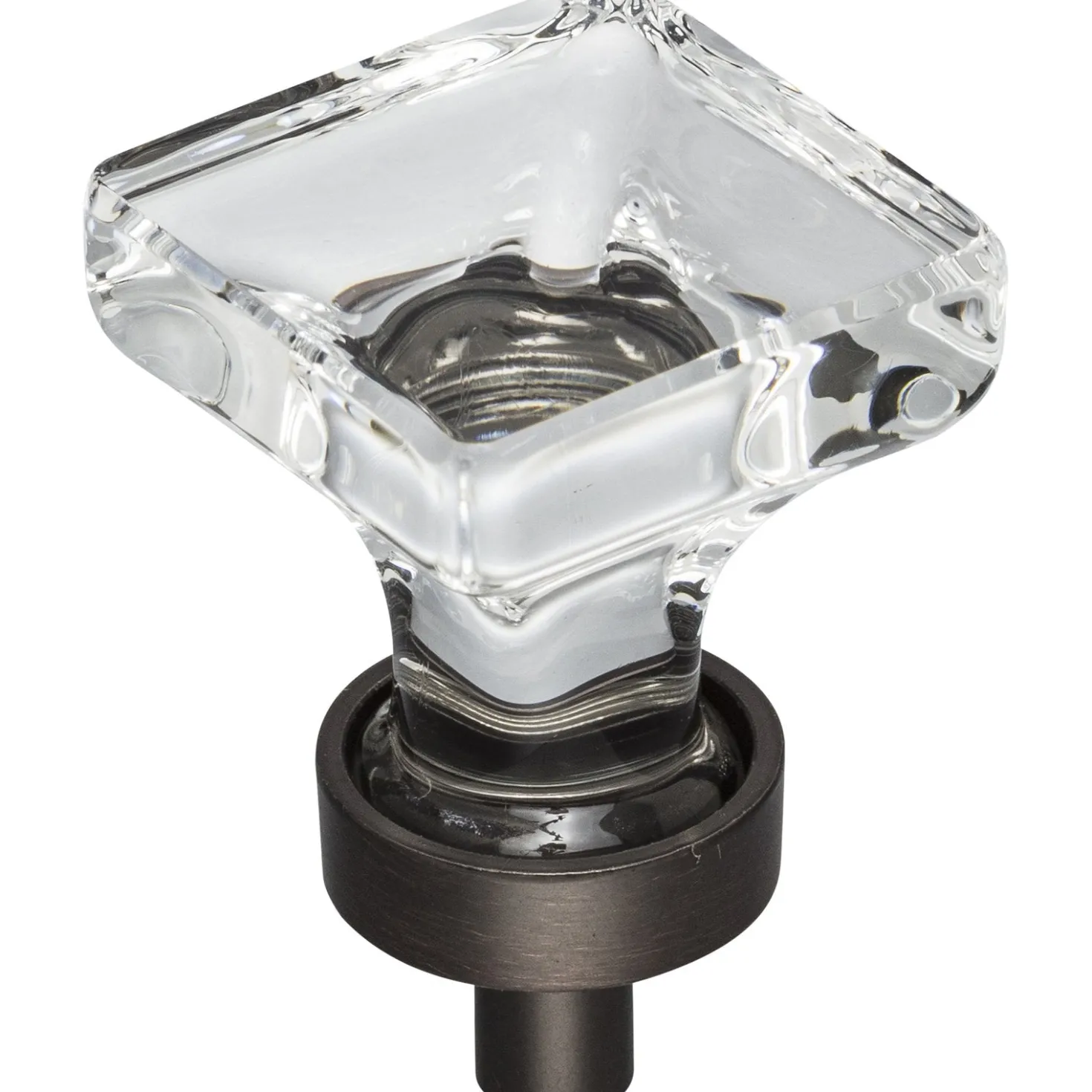 Jeffrey Alexander Harlow Square Glass Knob
