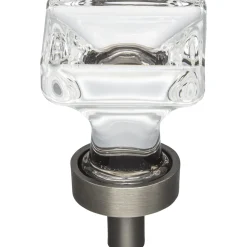 Jeffrey Alexander Harlow Square Glass Knob