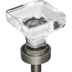 Jeffrey Alexander Harlow Square Glass Knob