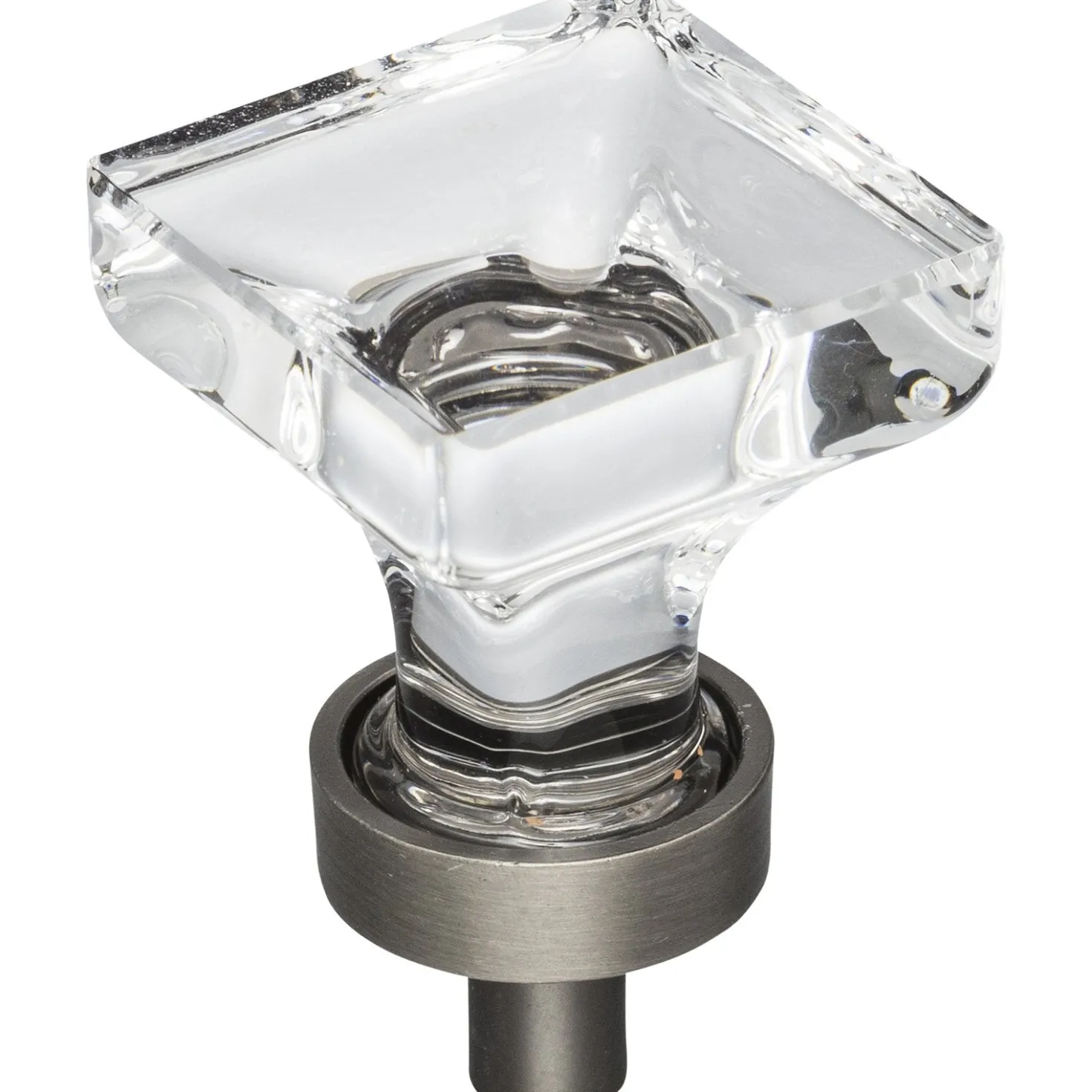 Jeffrey Alexander Harlow Square Glass Knob