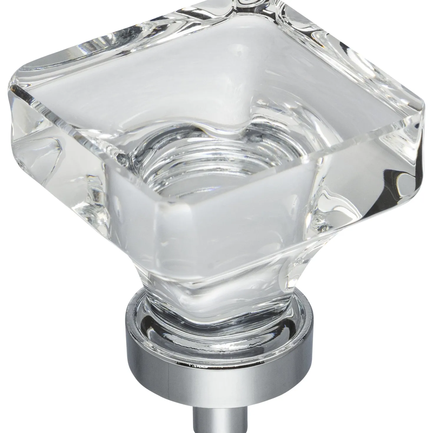 Jeffrey Alexander Harlow Square Glass Knob