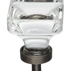 Jeffrey Alexander Harlow Square Glass Knob