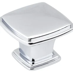Jeffrey Alexander Milan 1 Plain Square Cabinet Knob