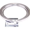 28" Kidney Lazy Susan With Pre-Installed 10" Cast Aluminum Swivel