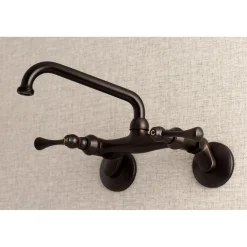Kingston Brass 6" Adjustable Center Wall Mount Laundry Faucet