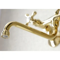 Kingston Brass Adjustable Center Wall Mount Bathroom Faucet