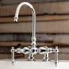 Kingston Brass AE91TX-P Aqua Vintage 3-3/8-Inch Deck Mount Tub Faucet