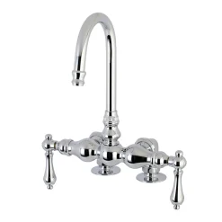 Kingston Brass AE91TX-P Aqua Vintage 3-3/8-Inch Deck Mount Tub Faucet