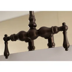 Kingston Brass AE91TX-P Aqua Vintage 3-3/8-Inch Deck Mount Tub Faucet
