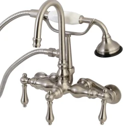 Kingston Brass AE301TX-P Aqua Vintage Wall Mount Clawfoot Tub Faucets
