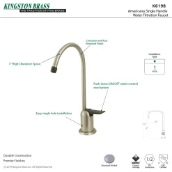 Kingston Brass Americana Single Handle Water Filtration Faucet