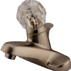 Kingston Brass Americana Twin Handle 4" Centerset Lavatory Faucet with Brass Pop-up