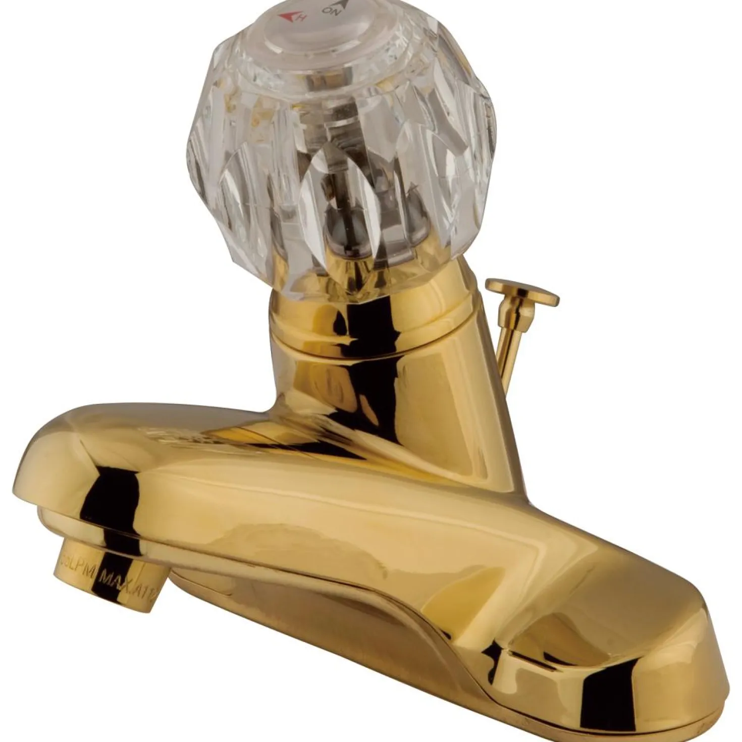 Kingston Brass Americana Twin Handle 4" Centerset Lavatory Faucet with Brass Pop-up