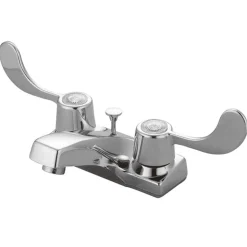 Kingston Brass Americana Two Handle 4" Centerset Lavatory Faucet with Brass Pop-up