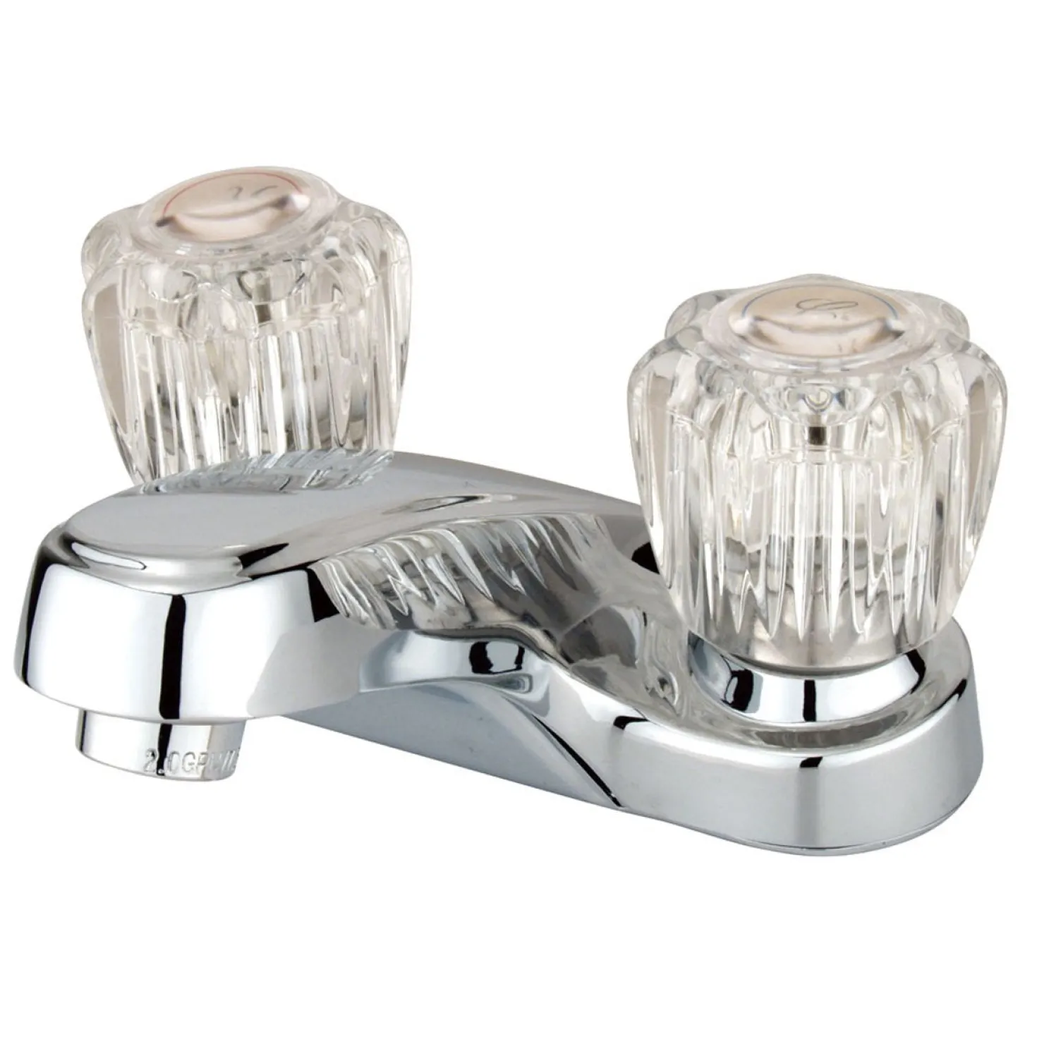 Kingston Brass Americana Two Handle 4" Centerset Lavatory Faucet in Polished Chrome