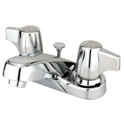 Kingston Brass Americana Two Handle 4" Centerset Lavatory Faucet with Brass Pop-up