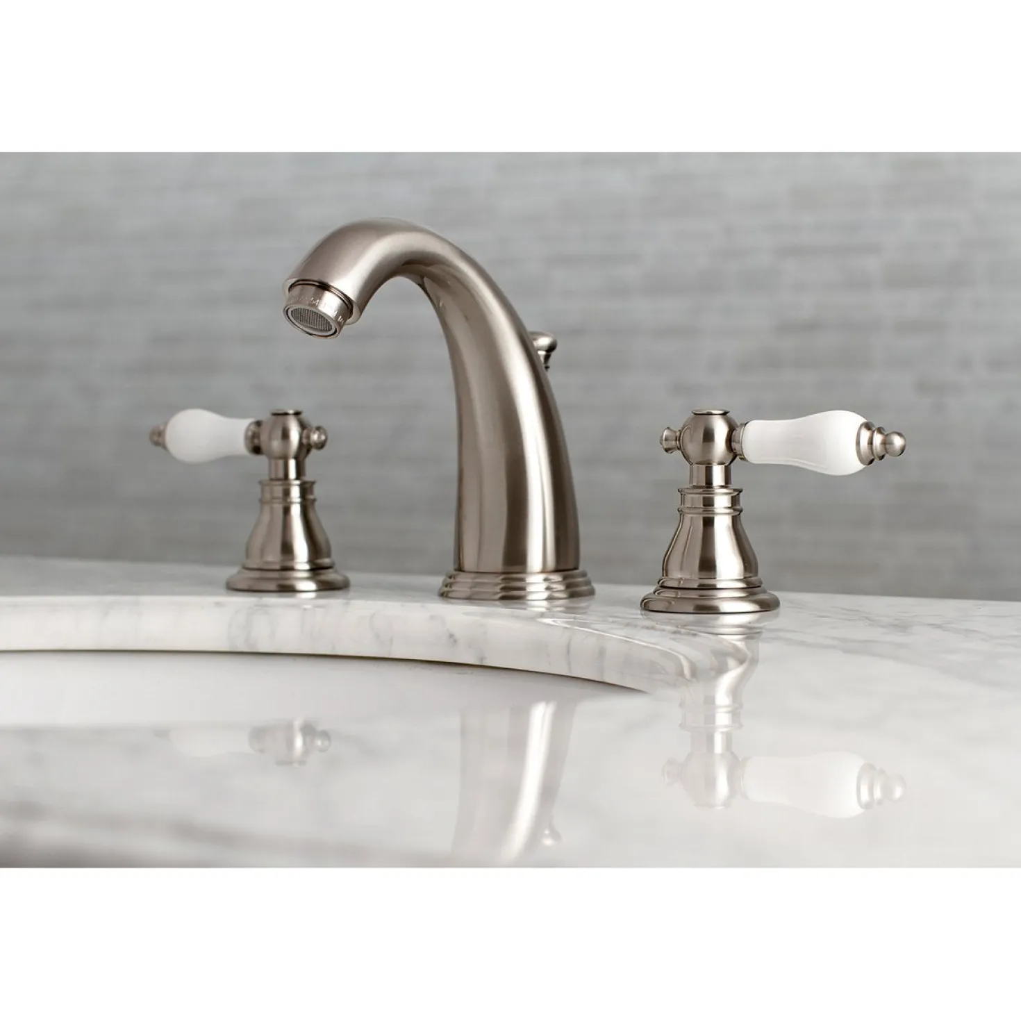 Kingston Brass American Patriot Widespread Bathroom Faucet